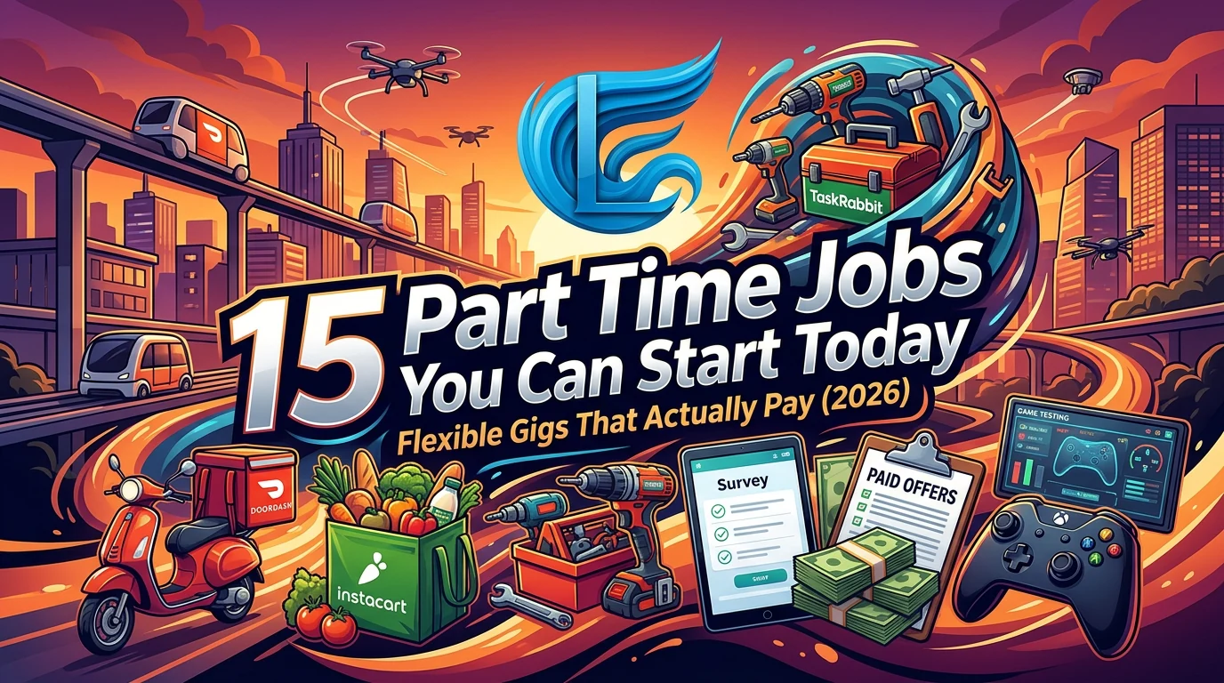 15 Part Time Jobs You Can Start Today: Flexible Gigs That Actually Pay (2026)