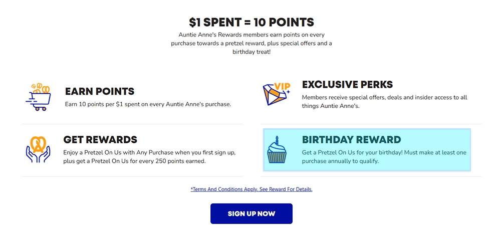 Auntie Anne's Free Pretzel