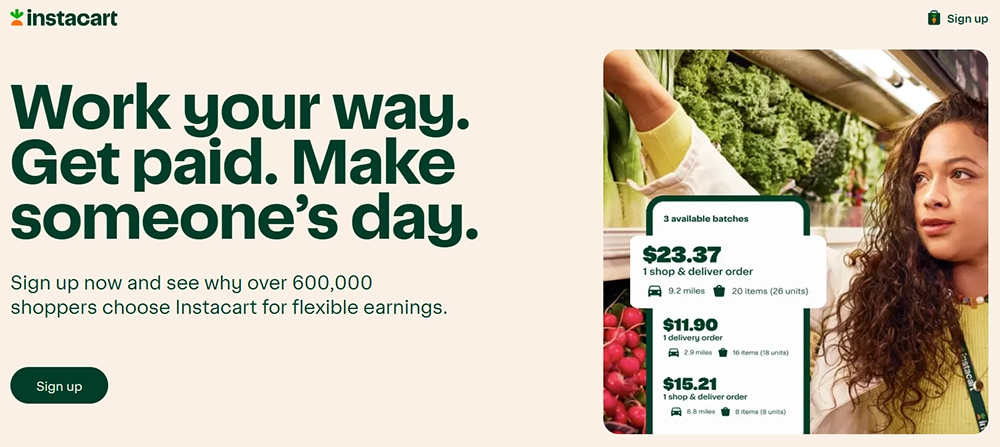 Instacart Grocery Delivery Gig