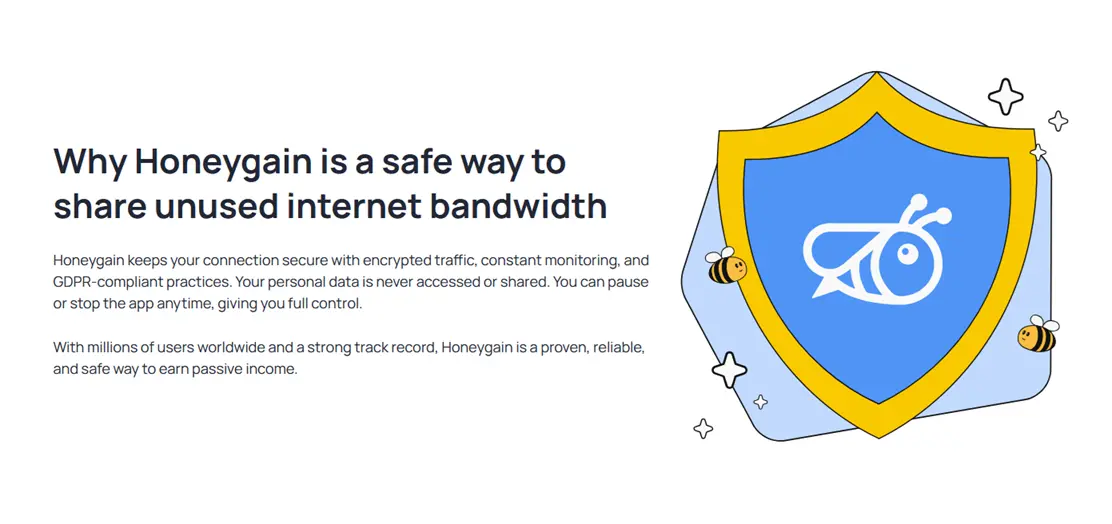 Honeygain security and safety explanation
