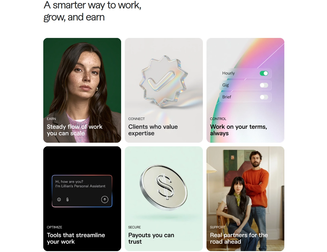 Fiverr homepage - freelancer, a smarter way to work, grow and earn