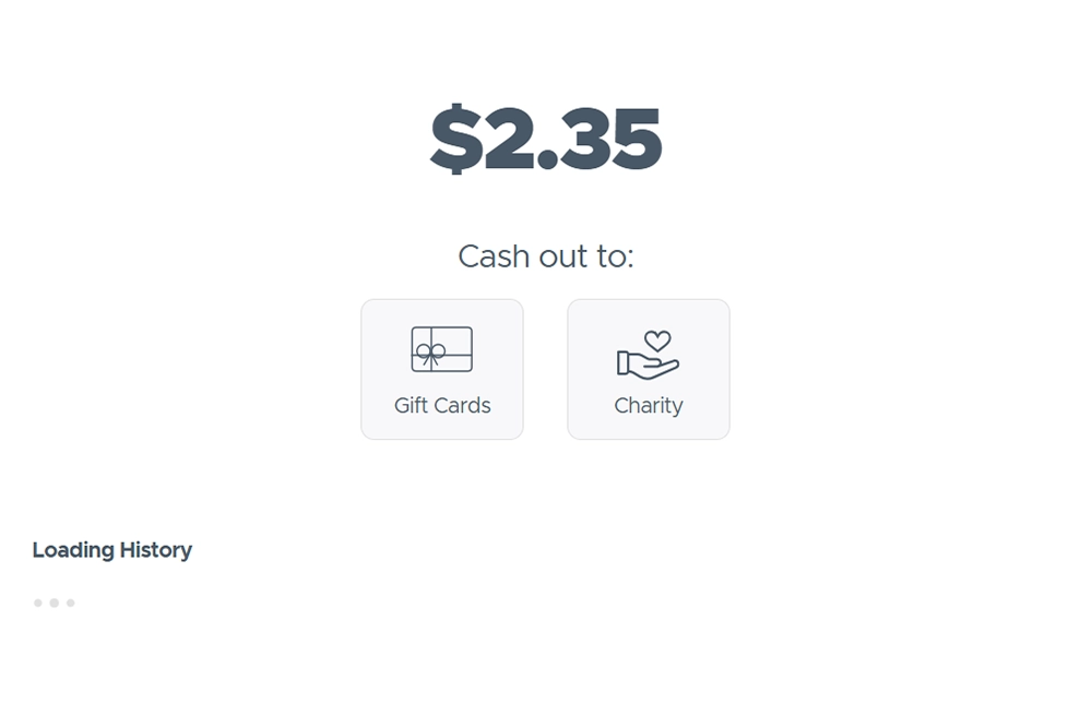Qmee app showing remaining payment methods after PayPal and Venmo removal