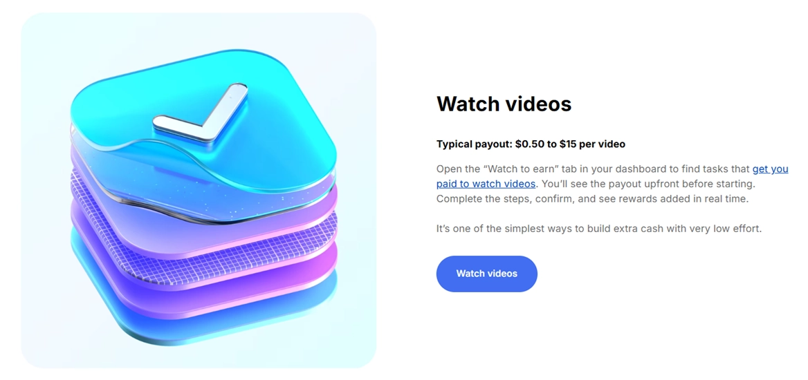 JumpTask Watch Videos Earning $0.50 to $15