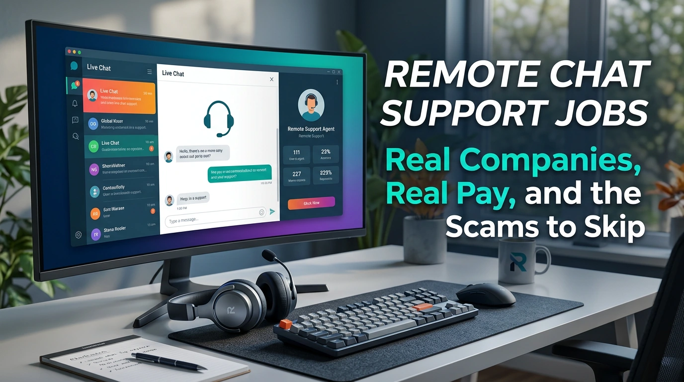 Remote Chat Support Jobs - Real Companies, Real Pay, and the Scams to Skip