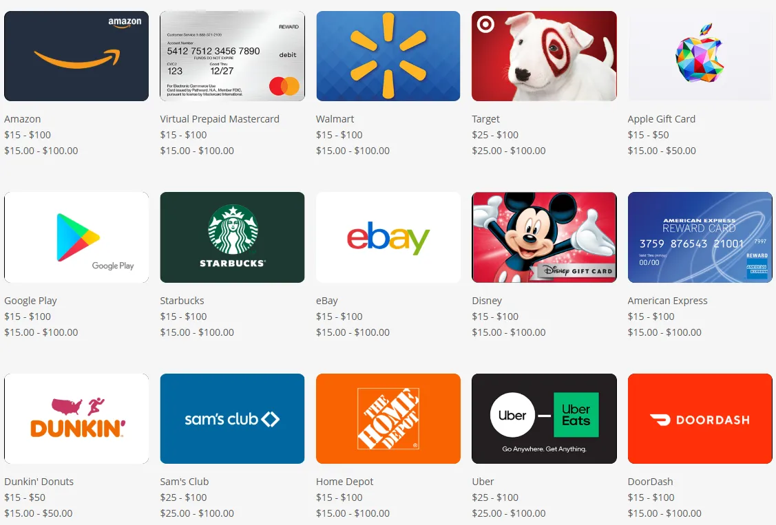 ySense cashout options